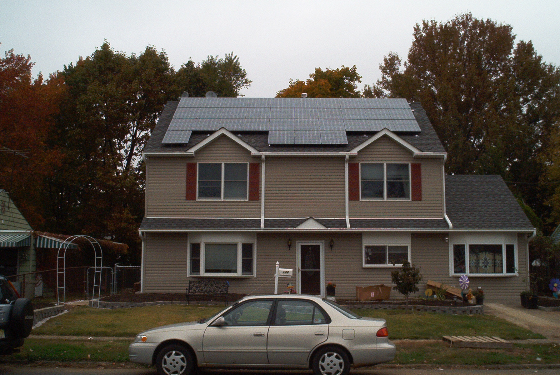 Home with solar power