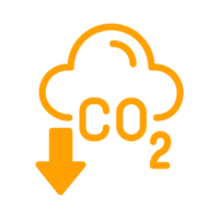 Reduced Carbon Footprint Icon